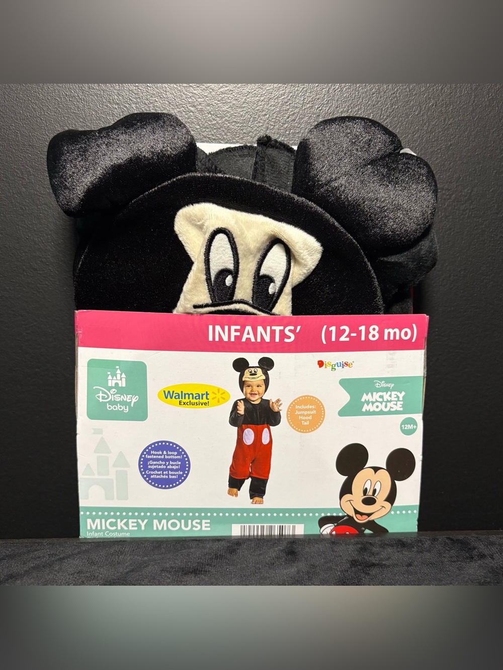 NEW Disney Mickey Mouse Costume Infant Size 12-18M by Disguise